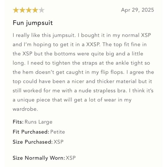 NWT Size XXS - Anthropologie Best Shot Jumpsuit (NWT US$118) - Picture 10 of 16